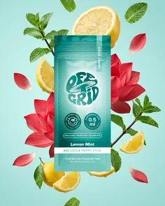 Off Grid Trippy Sticks Lemon Mint, 0.5 ml, front